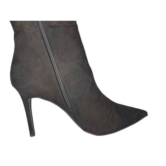 COPY - INC Womens Rajelf Faux Suede Wide Calf Knee-High Boots Black 10 Medium - Picture 5 of 8